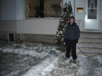 Me (Ryan Hellyer) watering my new rink