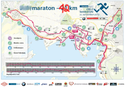 This map shows the route for the last half of the full-marathon. The first half involves a double loop of the western side of this map.