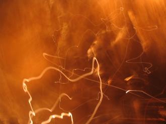 View from my camera when dropped in Hastings Caves