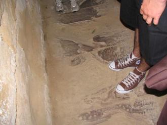 Floor of the corridor underneat the prison in Hobart