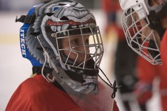 Jaimee Wood, star goalie for the Dunedin Bears